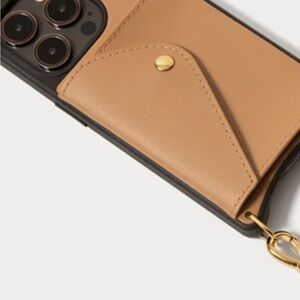 Bandolier Tan and Black Phone Case with Card Holder